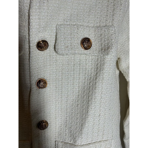 ZUOLAILIN Women’s Tweed Short Blazer Jacket Size M - Picture 5 of 8